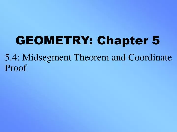 geometry chapter 5