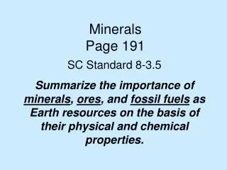 Minerals Page 191