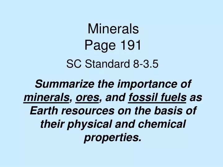 minerals page 191