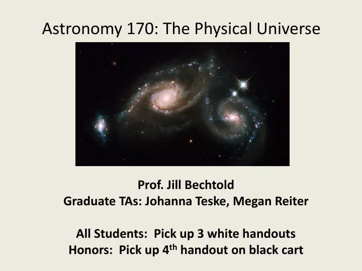 astronomy 170 the physical universe