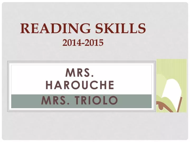 reading skills 2014 2015