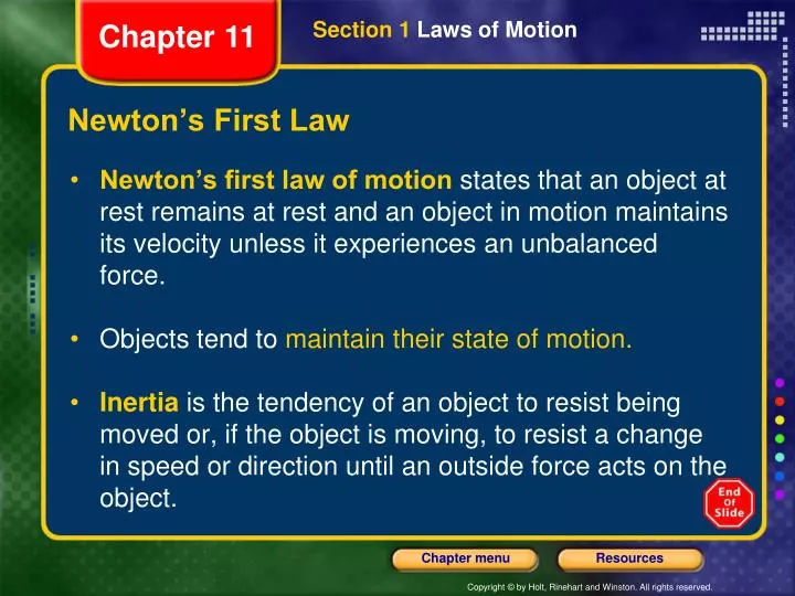 newton s first law