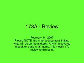 173A - Review