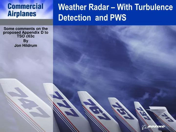 weather radar with turbulence detection and pws