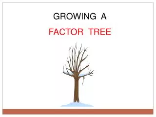 GROWING A FACTOR TREE