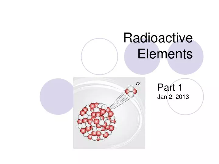 radioactive elements