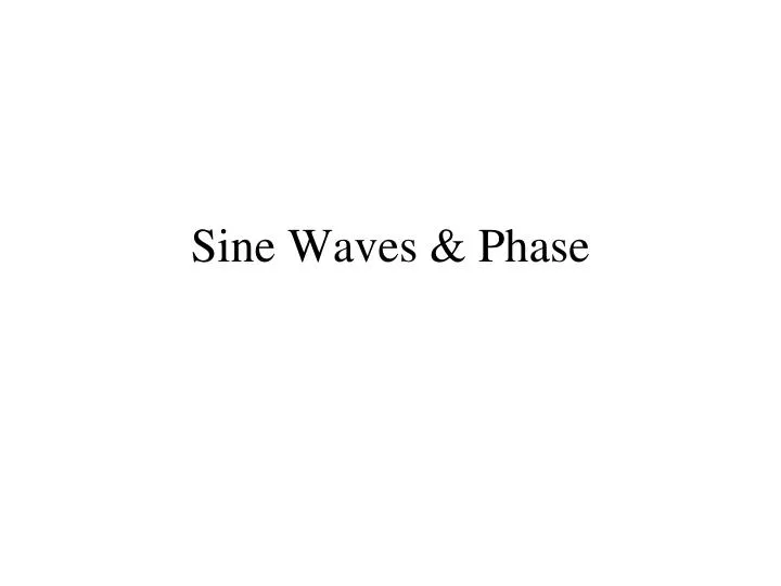 sine waves phase