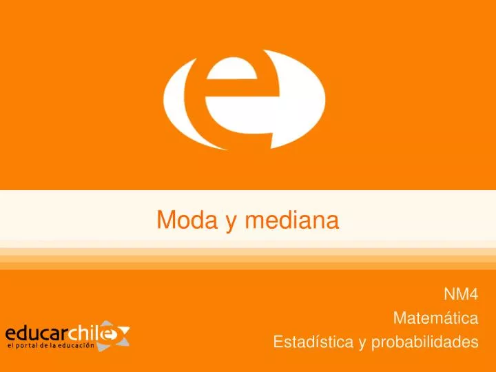 moda y mediana