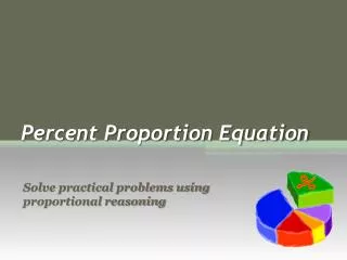Percent Proportion Equation