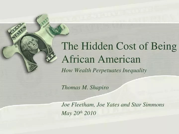 the hidden cost of being african american