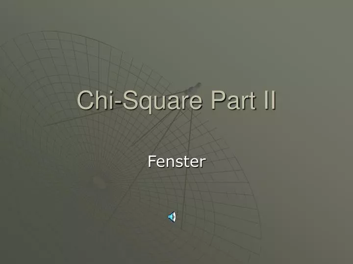 chi square part ii