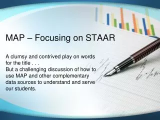 MAP – Focusing on STAAR