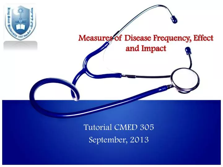 measures of disease frequency effect and impact