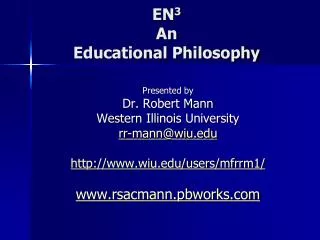 EN 3 An Educational Philosophy