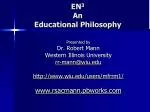 EN 3 An Educational Philosophy - slide 1