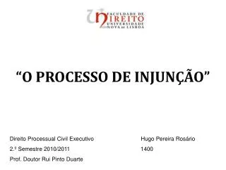o processo de injun o