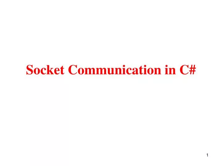 socket communication in c