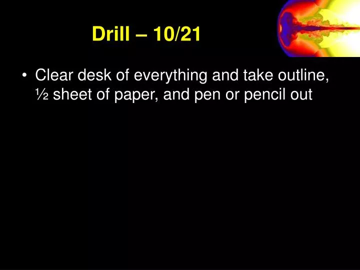 drill 10 21