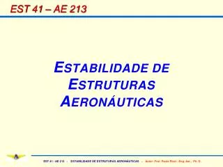 EST 41 – AE 213