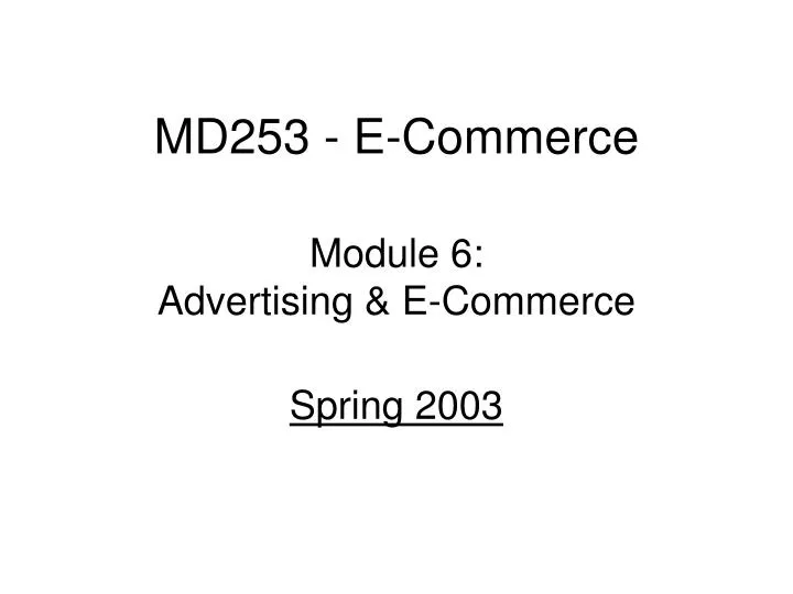 md253 e commerce