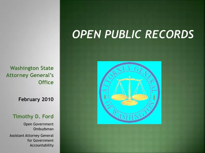 open public records