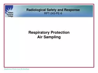 Respiratory Protection Air Sampling