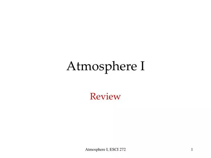 atmosphere i