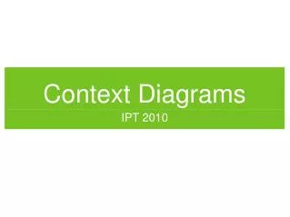 Context Diagrams