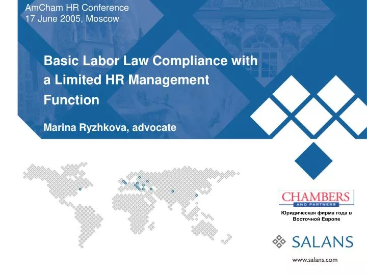 basic labor law compliance with a limited hr management function