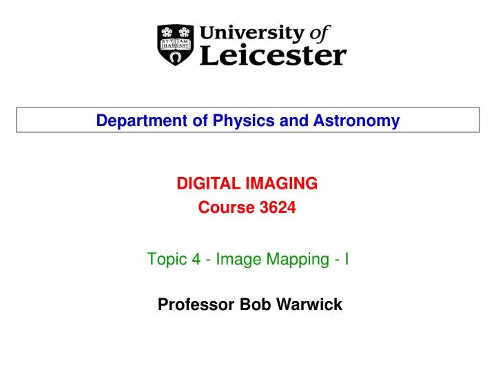 topic 4 image mapping i