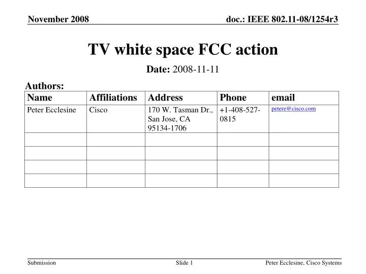 tv white space fcc action