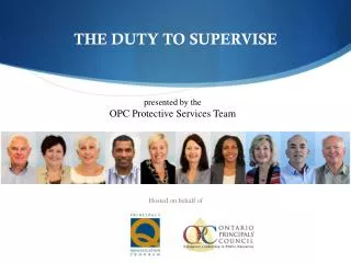 THE DUTY TO SUPERVISE