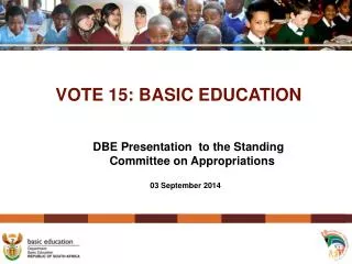 VOTE 15: BASIC EDUCATION