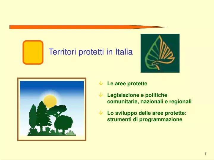 territori protetti in italia