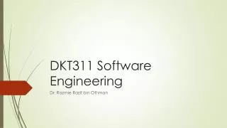 DKT311 Software Engineering