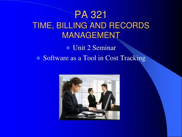 pa 321 time billing and records management