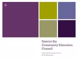 District Six Community Education Council