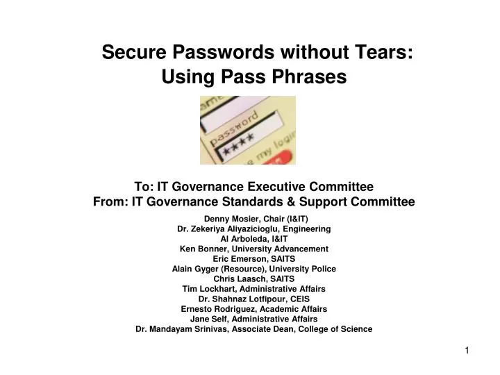 secure passwords without tears using pass phrases