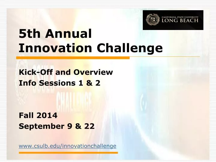 5th annual innovation challenge