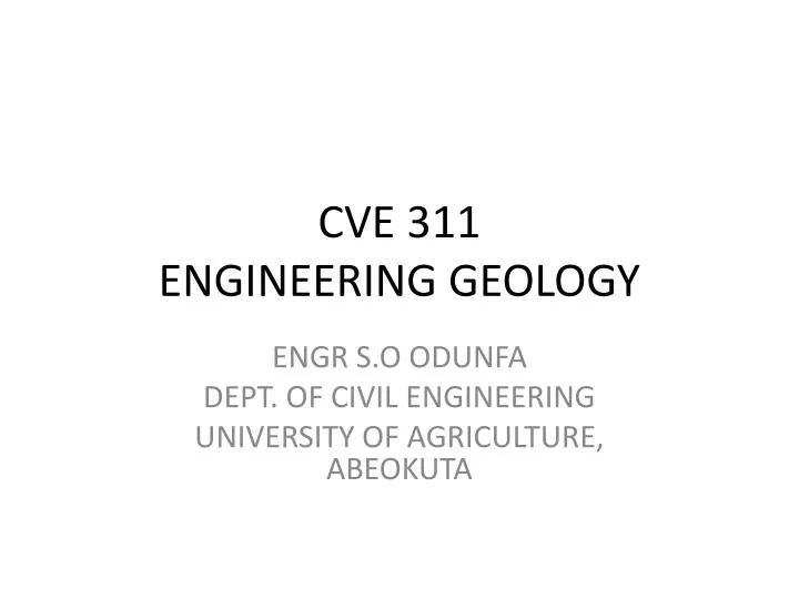 cve 311 engineering geology
