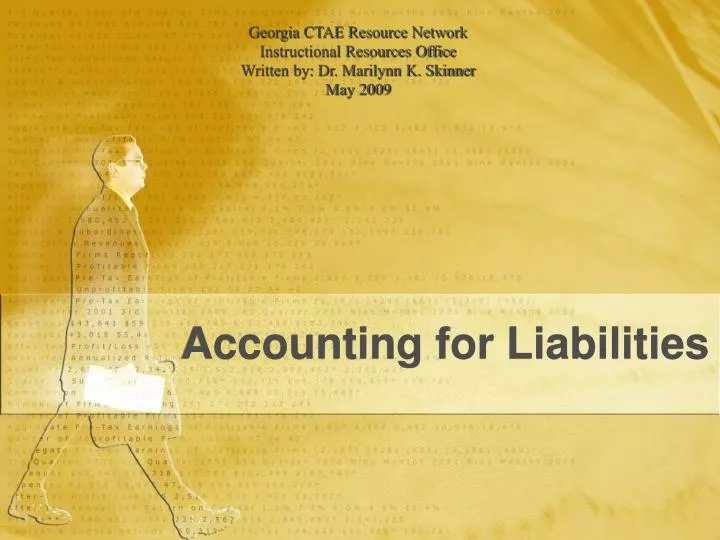 accounting for liabilities