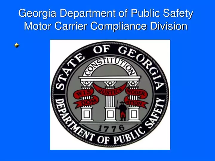 georgia department of public safety motor carrier compliance division
