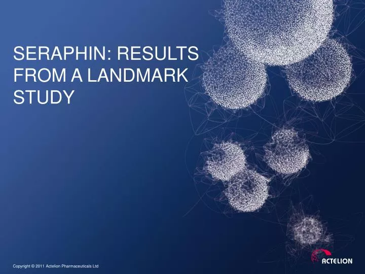 seraphin results from a landmark study