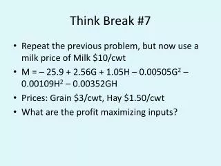 Think Break #7
