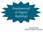 Fundamentals of Digital Radiology - slide 1