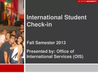 International Student Check-in