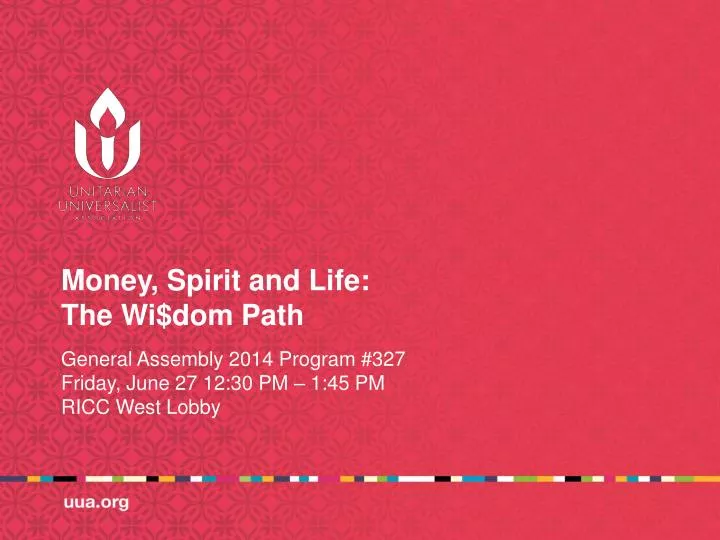 money spirit and life the wi dom path