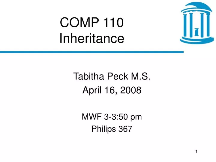 comp 110 inheritance
