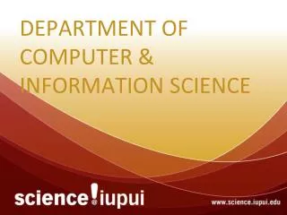 Department of Computer &amp; Information Science
