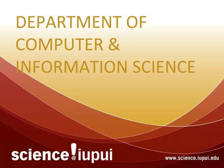 department of computer information science